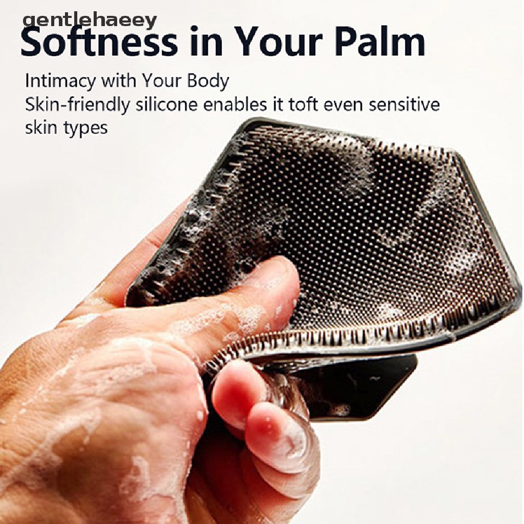 Bàn Chải Chà Lưng Tẩy Tế Bào Chết Toàn Thân Bằng Silicone Làm Sạch Sâu &amp; Phụ Kiện Phòng Tắm