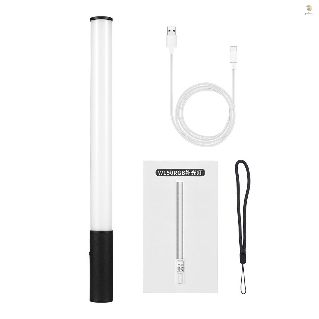 Cây Đèn LED RGB Andoer W150RGB Cầm Tay 2500K-9000K 20 Hiệu Ứng Ánh Sáng Tích Hợp Pin Chuyên Dụng Hỗ Trợ Quay Video / Phát Trực Tiếp