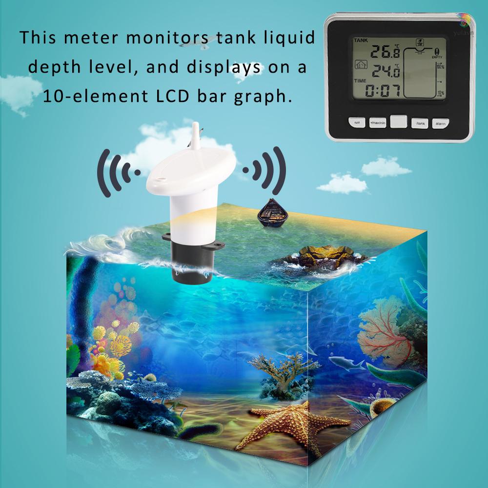 Thiết Bị Cảm Biến Mực Nước Siêu Âm Màn Hình LCD
