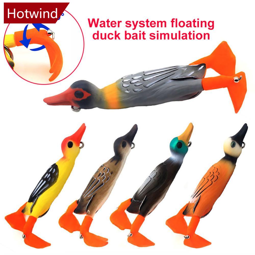 Mồi Câu Cá Giả Bằng Cao Su Mềm Hình Vịt 3D 11G 9.5CM L1X7