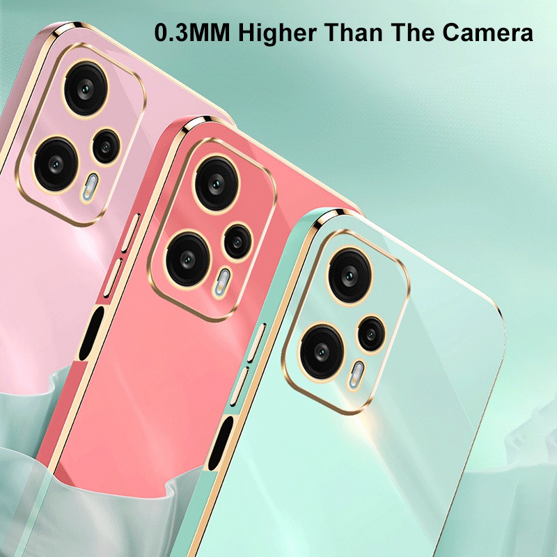 Ốp Điện Thoại TPU Silicone Mềm Màu Kẹo Mạ Viền Cho Xiaomi Redmi Note 12 Turbo Redmi Note 12 4G 12 Pro Plus 5G