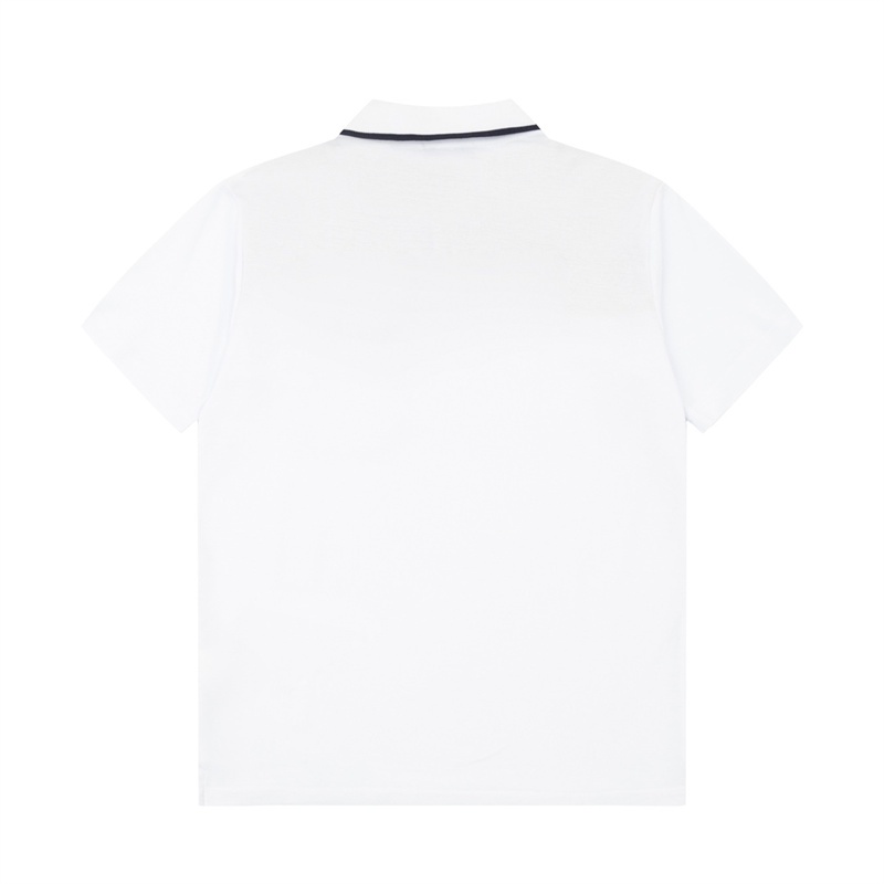 Bán Chạy Nhất Áo polo Cotton Dệt Tay Ngắn Cổ Bẻ Phối Túi Màu Tương Phản Kích Thước Lớn Unisex