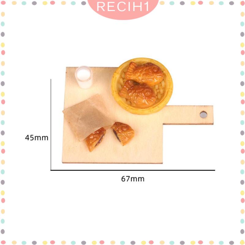 Bánh Pancake Hình Cá Tỉ Lệ 1 / 12 Trang Trí Nhà Búp Bê 1 / 12