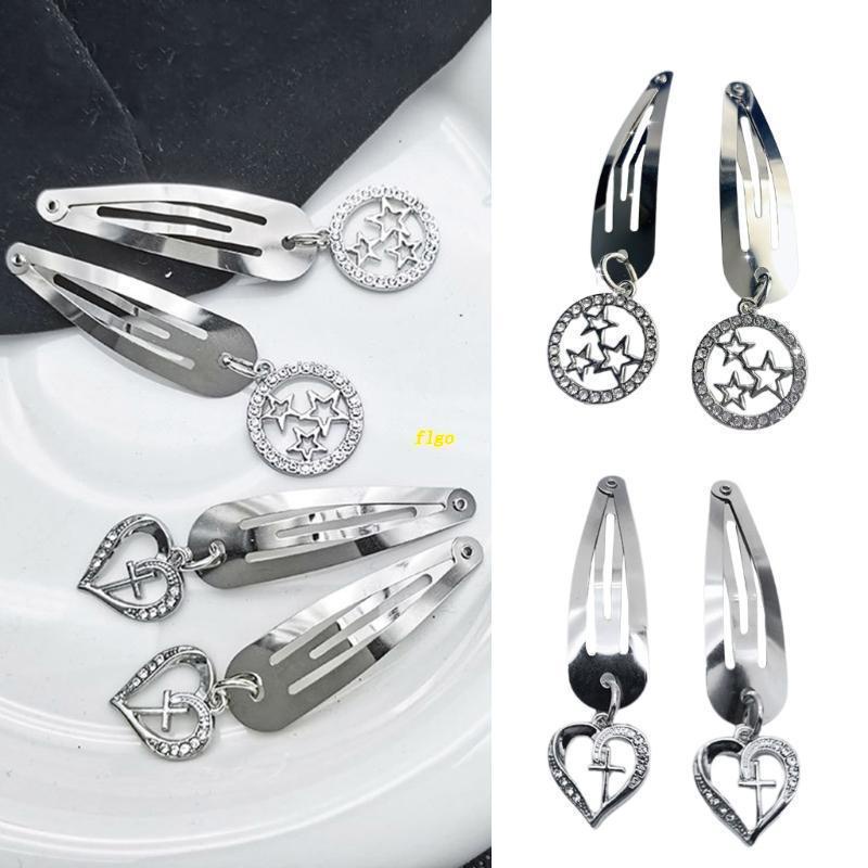 Kẹp Tóc Hình Học Bằng Kim Loại Thanh Lịch Thời Trang