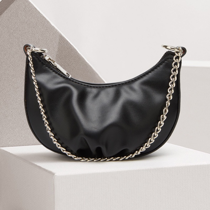 Ielgy Túi Xách Đeo Vai Phối Dây Xích Dày Gấp Gọn Đơn Giản Cao Cấp Dễ Phối Đồ Cho Nữ