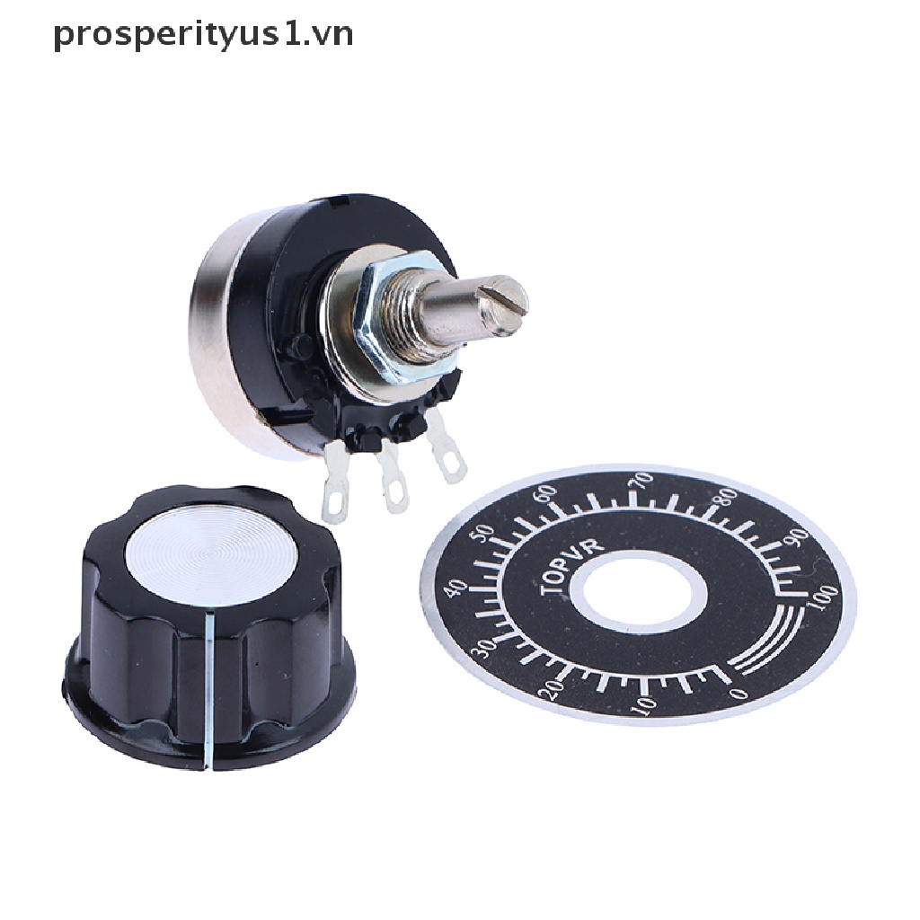 1 Bộ Chiết Áp Xoay Phim Carbon Có Núm Vặn Cho RV24YN20S prosperityus1