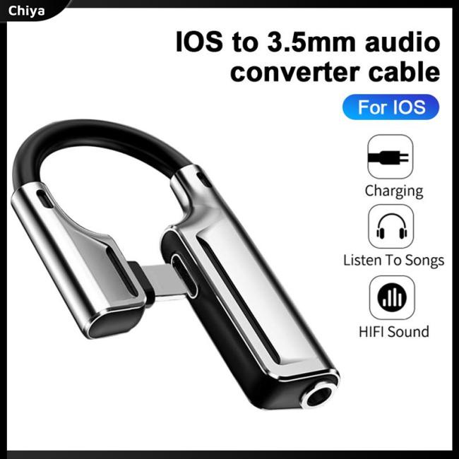 Dây Cáp Chia Âm Thanh 2 Trong 1 Cho Ios 14 Trên 8 Pin Sang Jack Aux 3.5mm
