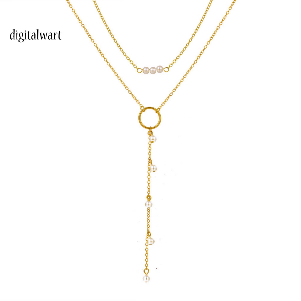 Kỹ Thuật Số| Vòng cổ Chuỗi Hạt Ngọc Trai Nhân Tạo Thanh Lịch Cho Nữ