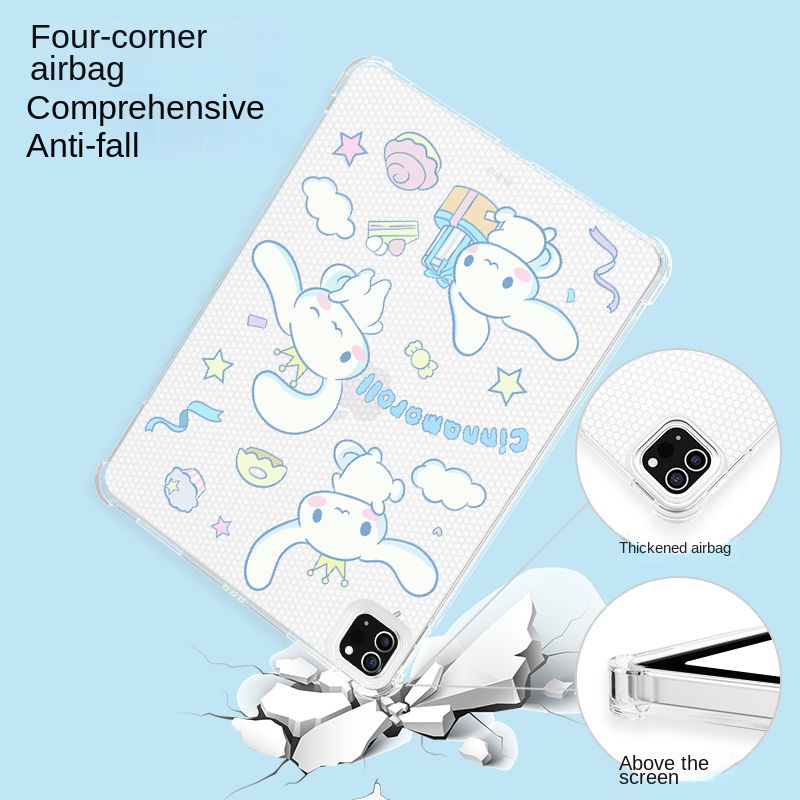 Ốp Máy Tính Bảng Trong Suốt Hình Chú Chó Dễ Thương Cho iPad Air4 / Air5 10.9 Pro11 Gen7 Gen8 Gen9 10.2 Gen5 Gen6 9.7 mini6