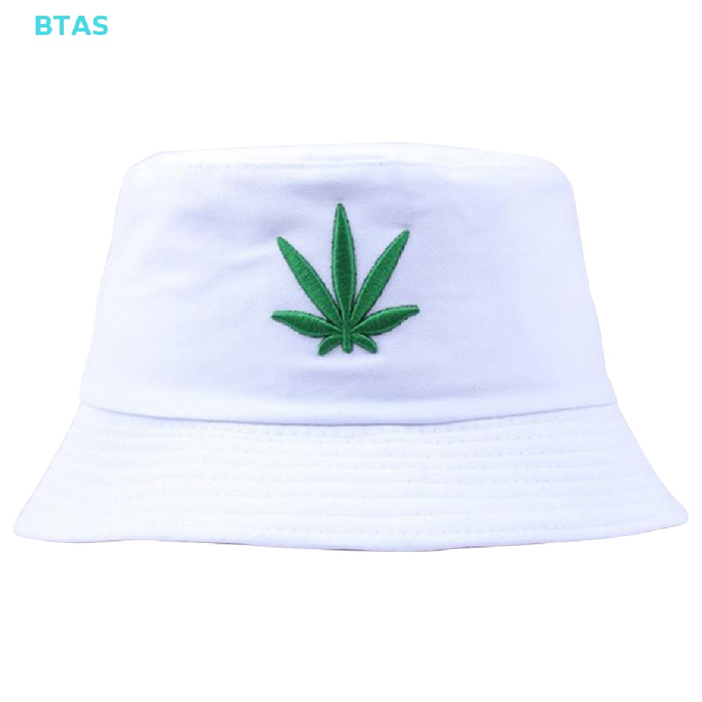 Mũ Bucket Cotton Thêu Họa Tiết Lá Phong Phong Hip Hop Cho Nam Nữ