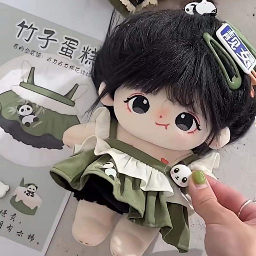 Búp Bê Vải Cotton 20cm Thiết Kế Dễ Thương Dùng Làm Quà Tặng Cho Bé Gái