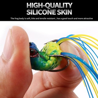 Mồi Câu Cá Giả Hình Ếch Sấm Sét Mềm 2.5cm / 3.2g