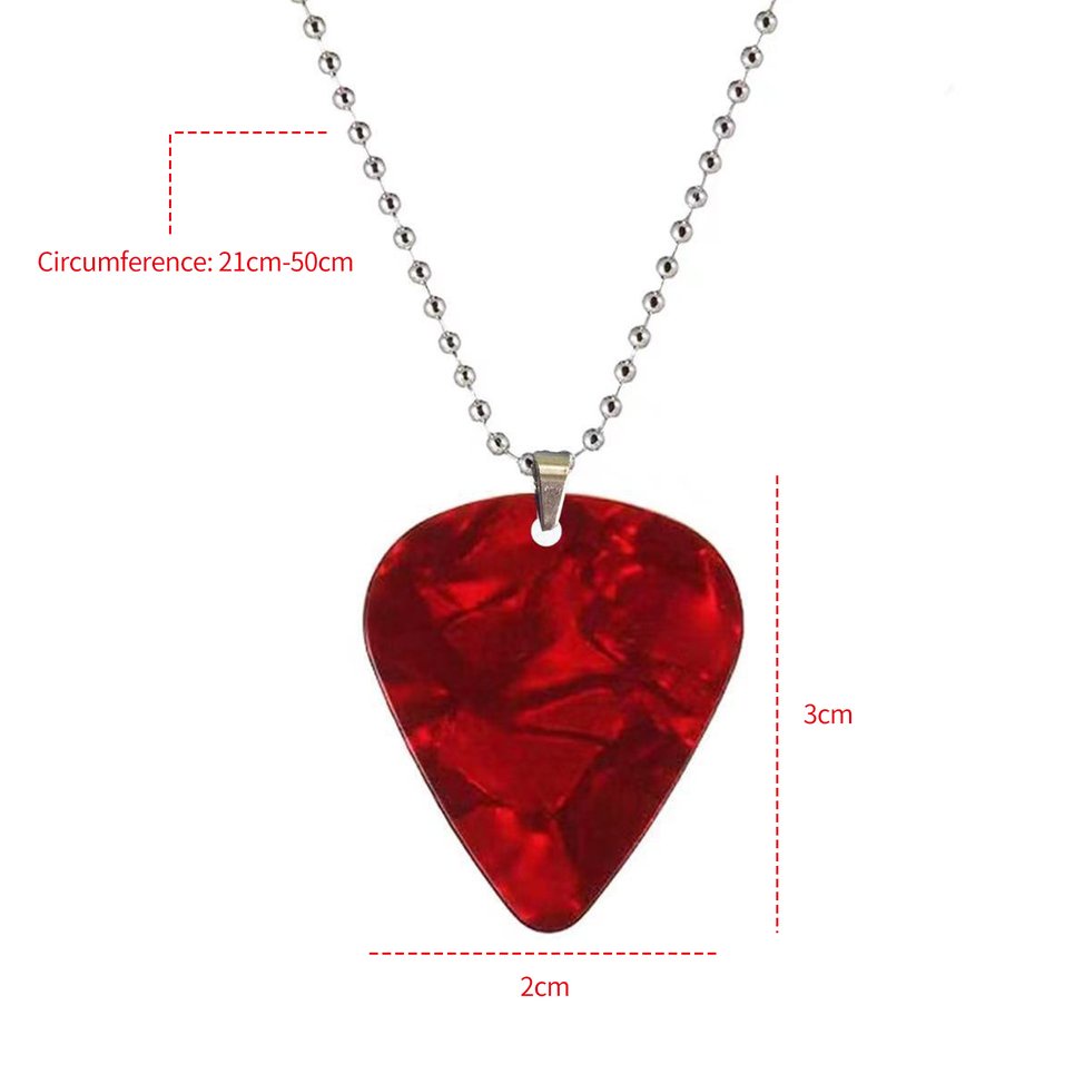 Necklace Guitar Pick Shaped Creative Fashionable Movie Pendant Necklaces
