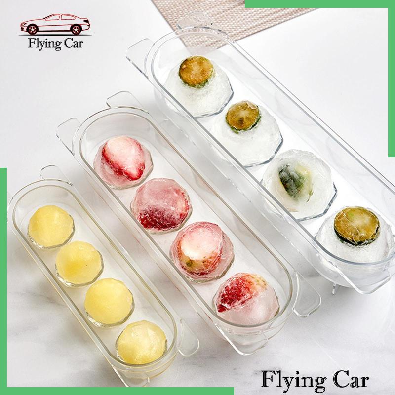 [Lzdjfmy2] Khay Làm Đá Hình Cầu Bằng Chất Liệu Cấp Thực Phẩm Tái Sử Dụng Được Cho Bia