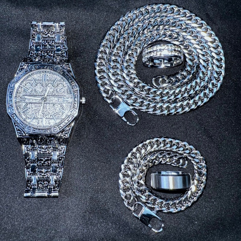 Đồng hồ nam hoạ tiết vintage phong cách trẻ trung - CW