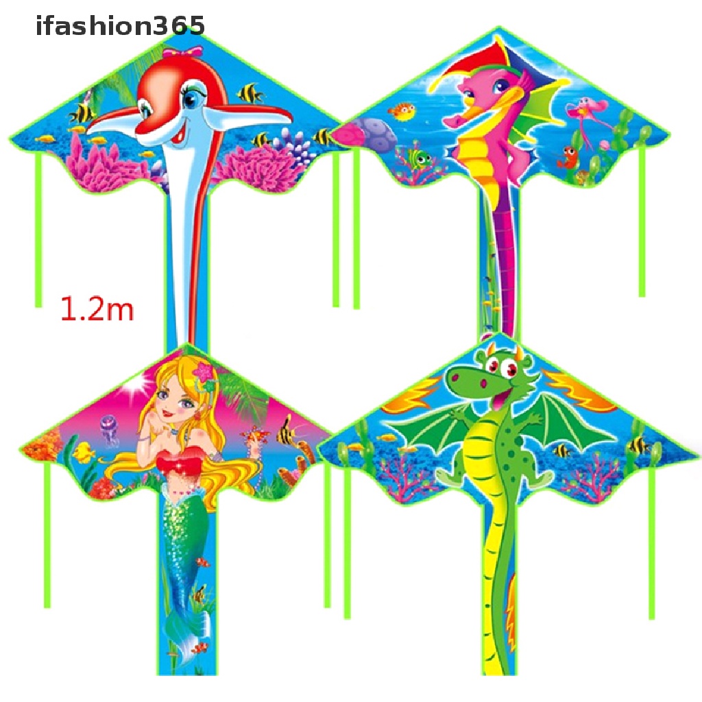 Bộ Diều Đồ Chơi Ngoài Trời Họa Tiết Hoạt Hình Chất Lượng Cao 135cm ifashion365]