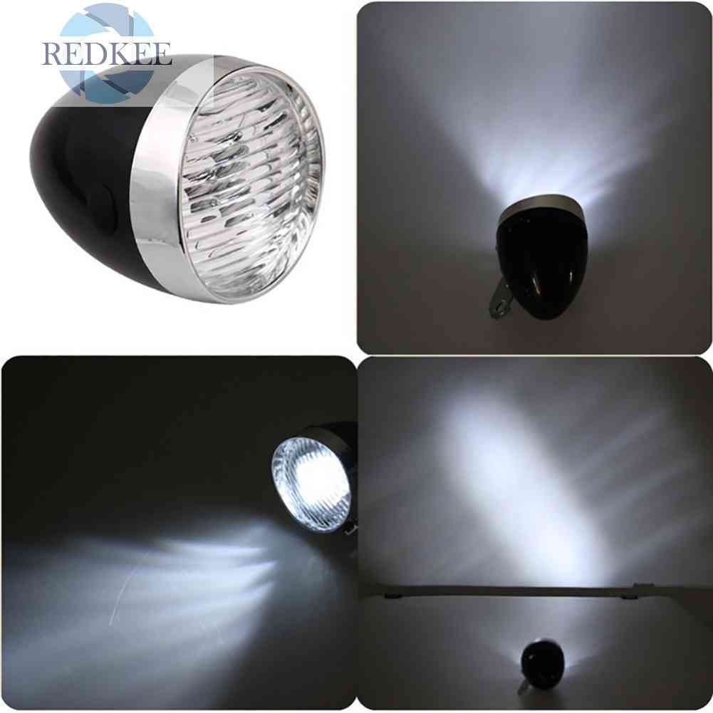 Đèn Pha 3LED Cảnh Báo An Toàn Cho Xe Đạp