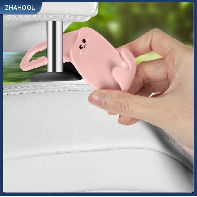 ☃Phụ Kiện Trang Trí Nhà Cửa Độc Đáo Sáng Tạo☃ 1 Cặp Móc Treo Đồ Đa Năng Hình Hoạt Hình Dễ Thương Gắn Sau Ghế Xe Hơi