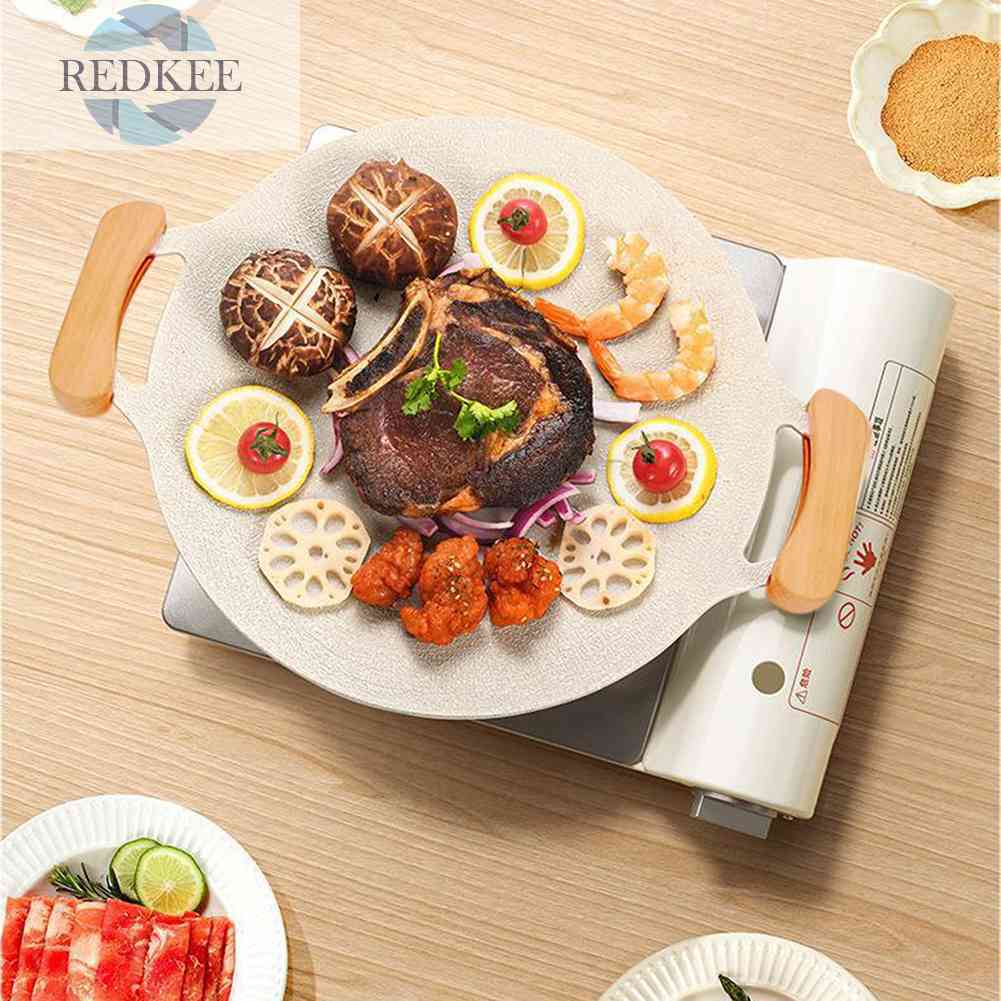 Set 2 Khay Nướng Bánh Có Tay Cầm Bằng Gỗ Chống Bỏng Cho Sân Vườn