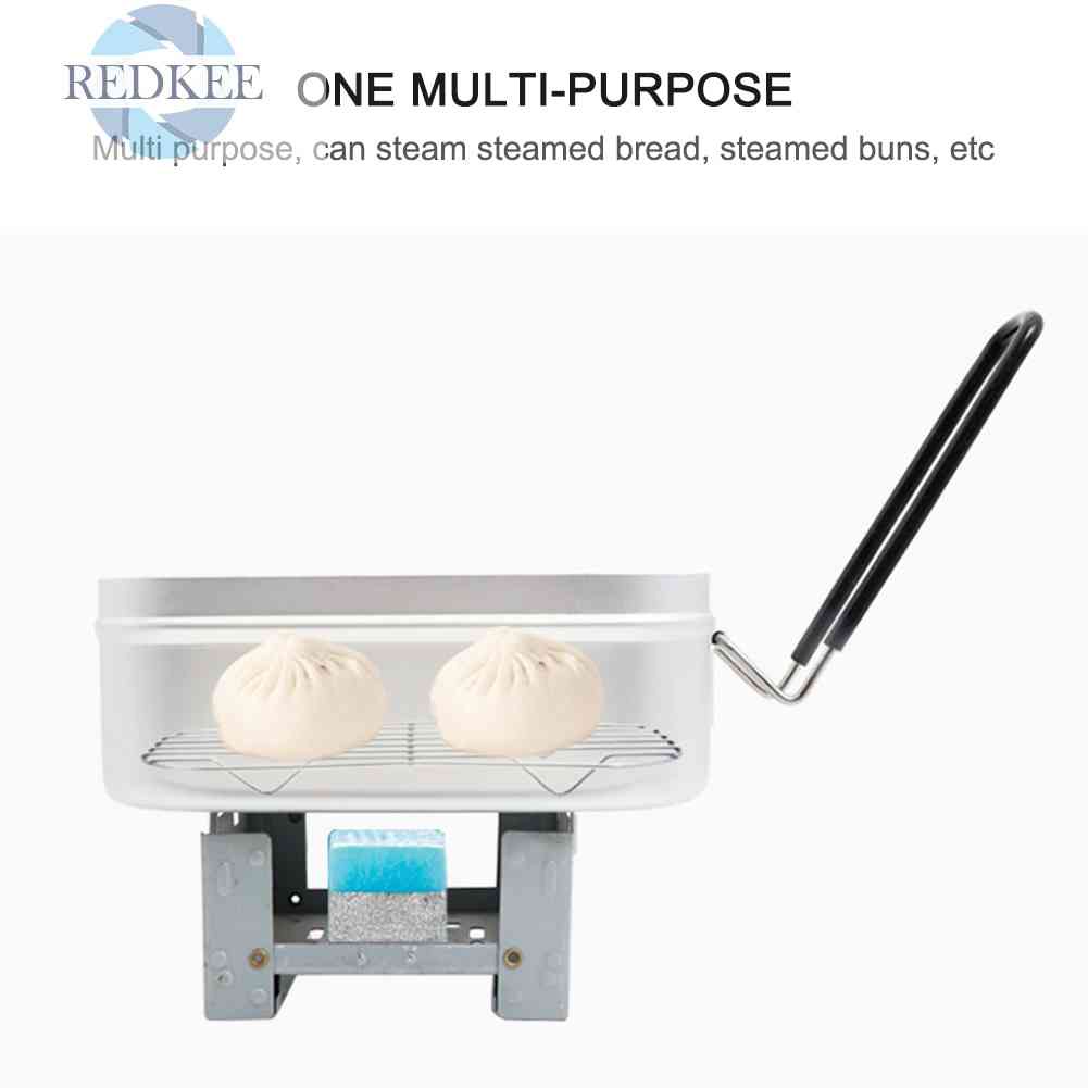 Hộp Đựng Cơm Trưa Bằng Thép Không Gỉ Tiện Dụng Mang Theo Du Lịch Cắm Trại