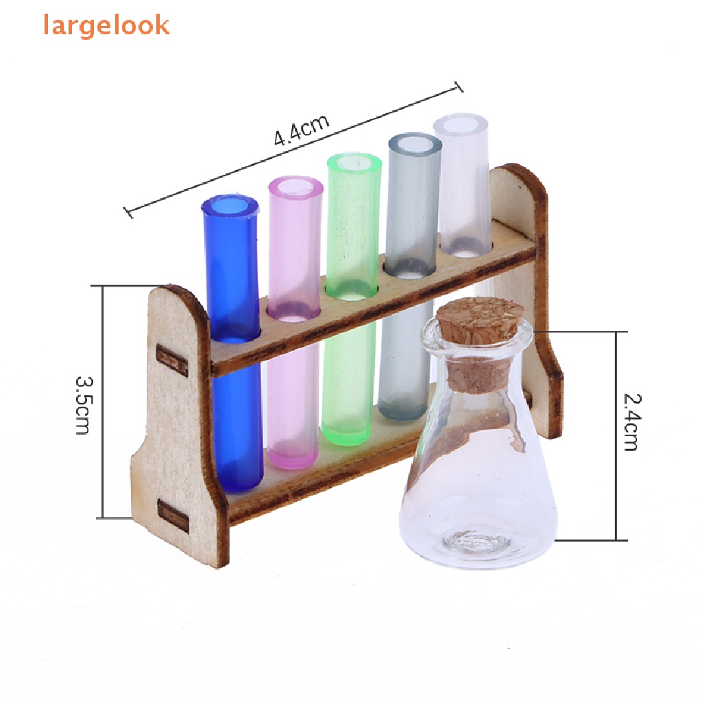 Bộ Giá Đỡ Ống Nghiệm Nghiệm Mini Dùng Trang Trí Nhà Búp Bê
