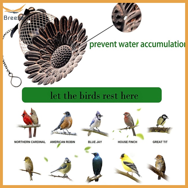 Hộp Đựng Thức Ăn Cho Chim Hình Chim Ruồi Hoạt Hình Cỡ Lớn Treo Sân Vườn