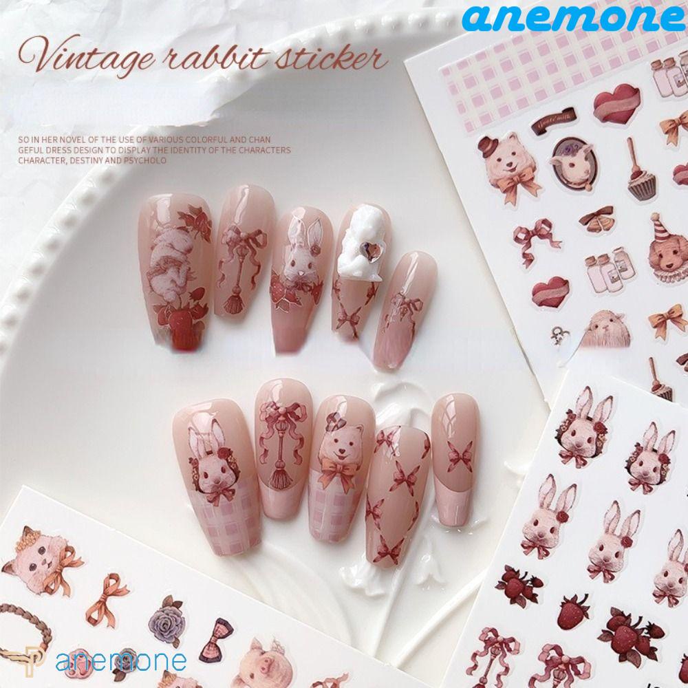 Miếng Dán Móng Tay Hình Động Vật Hoạt Hình Dễ Thương