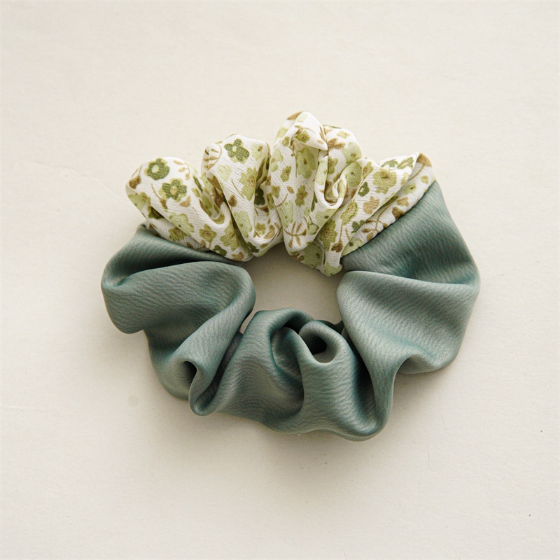 Dây Buộc Tóc Vải Satin Hai Mặt Cỡ Lớn Thời Trang Thanh Lịch Cho Nữ
