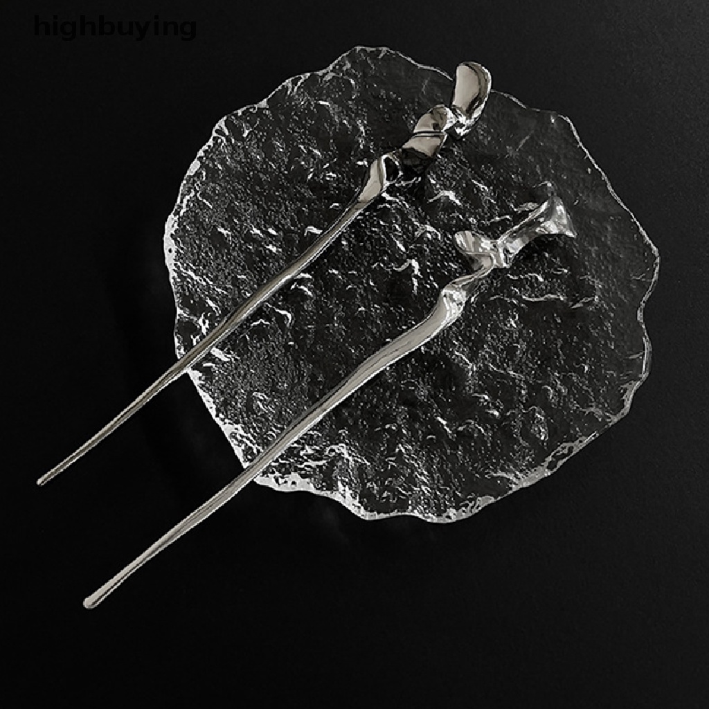 Kẹp Tóc Xoắn Bằng Kim Loại Kiểu Dáng Hình Học Thời Trang