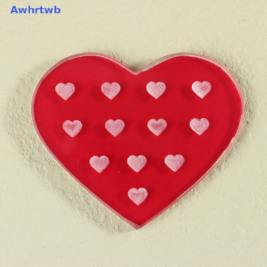 Khay Đựng Lông Mi Giả Bằng Acrylic Hình Trái Tim Tiện Dụng Mới