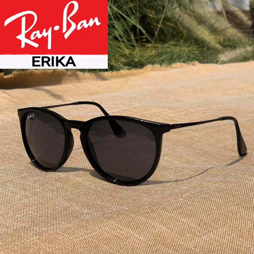 Kính râm Rayban chính hãng Ống kính Erika Fullset phân cực bóng đen