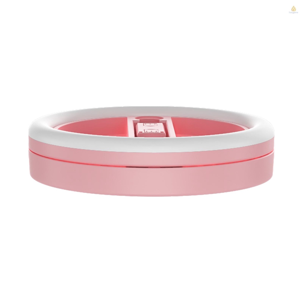 Vòng Đèn LED Chụp Ảnh Selfie 10 Inch Có Thể Gập Lại Xoay 360 Độ Kèm Giá Đỡ Điện Thoại / 3 Chế Độ Chiếu Sáng