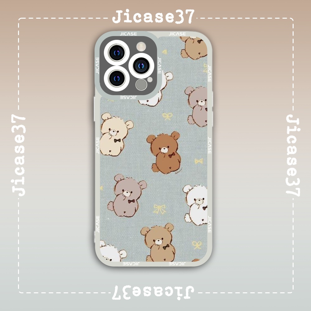 Ốp lưng iphone Cute Case Gấu Bông Teddy Bear Collage Hoạt Hình Cartoon Tặng Kèm Phụ Kiện Túi Xách MK Hình Cute Case