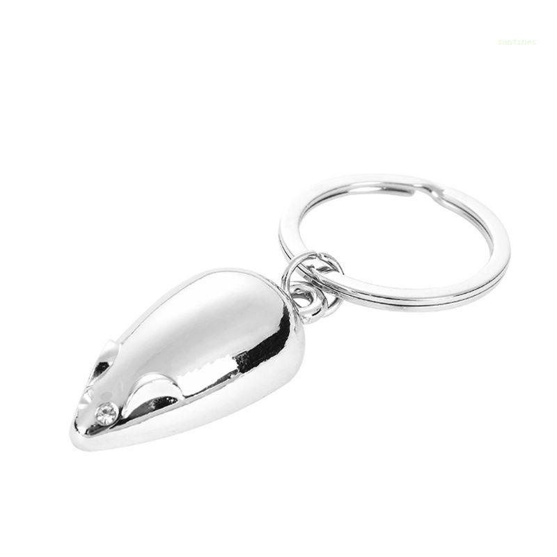 Móc Khóa Kim Loại Hình Chuột Dễ Thương