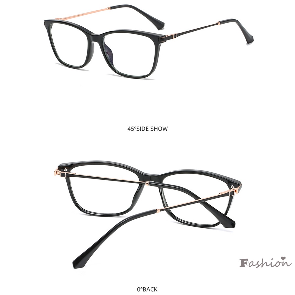 Mắt Kính Chống Ánh Sáng Xanh Mỏng Nhẹ Che Phủ Toàn Diện Gọng Kim Loại Đa Năng Cho Nữ