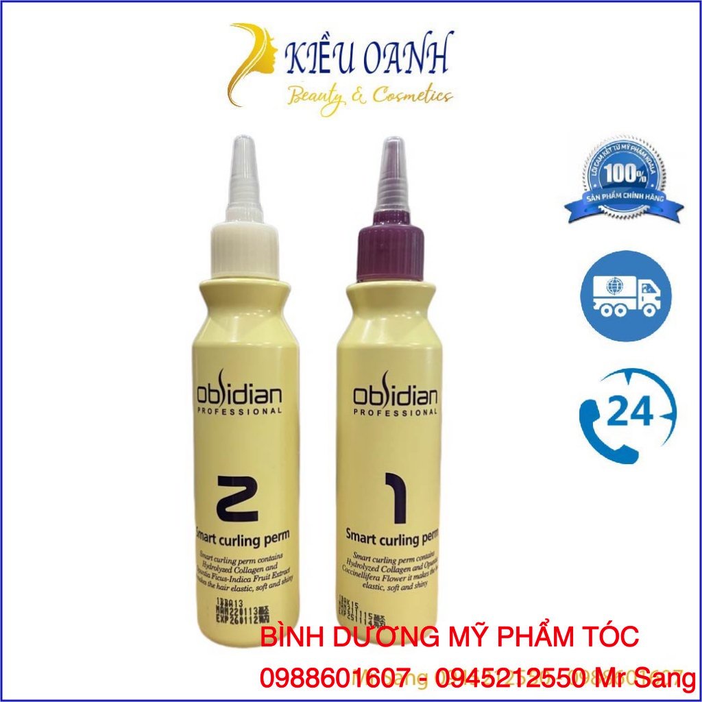 Thuốc uốn tóc 3D Obsidian Smart Curling Perm 120mlx2 - 2026