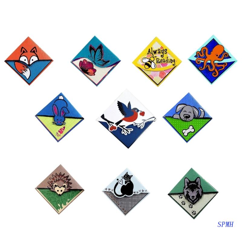 Kẹp Giấy Đánh Dấu Trang Sách Hình Động Vật Cho Nam Nữ