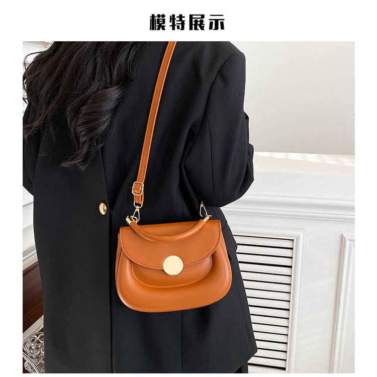 Túi Da pu Tròn Nhỏ Xinh Đeo Vai Thời Trang Cho Nữ