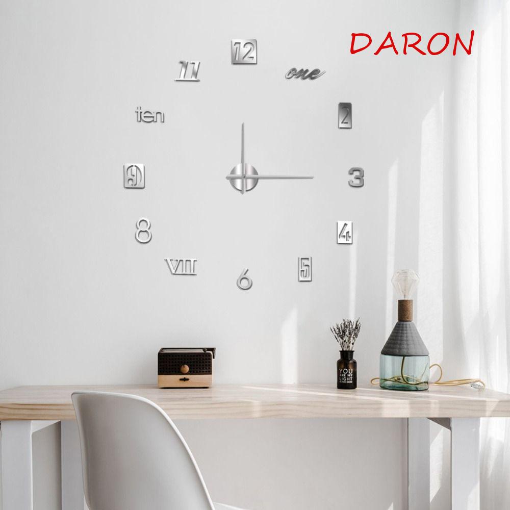 Miếng Dán Tường Hình Đồng Hồ Kỹ Thuật Số Ả Rập Thân Thiện Với Môi Trường Không Khung Trang Trí Phòng Khách