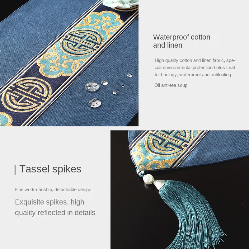 Khăn Trải Bàn Chống Thấm Nước Phong Cách Trung Hoa