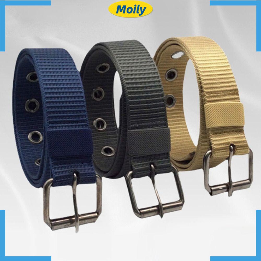 Dây Thắt Lưng Vải Canvas Nylon Bện Kiểu Cao Bồi Cổ Điển