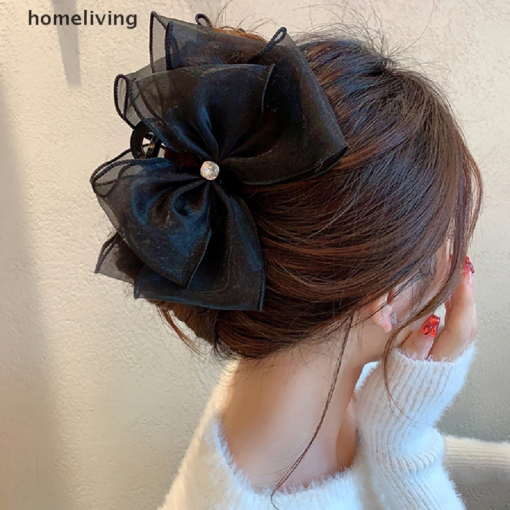 Kẹp Tóc Nơ Vải Tuyn Thời Trang Cho Nữ