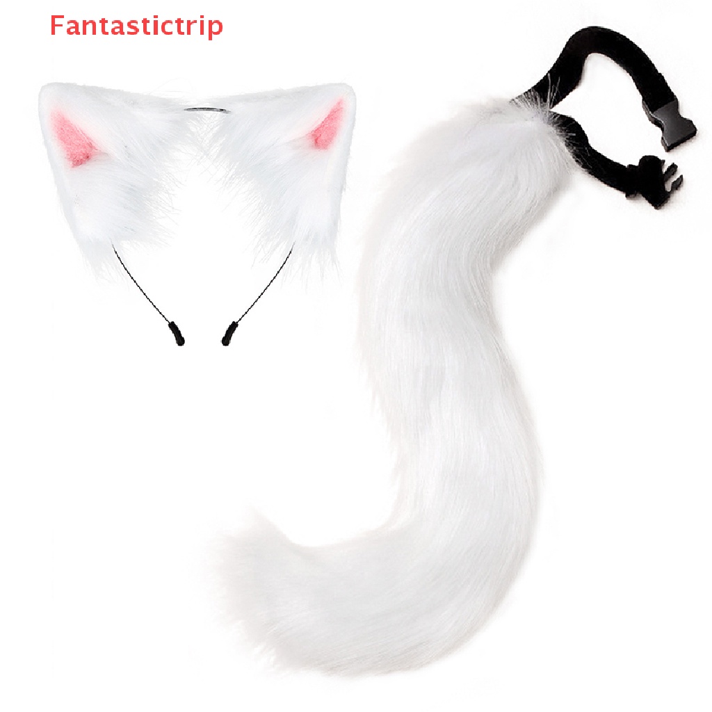 [Fantastictrip] Bộ Băng Đô Tai Mèo Nhồi Bông Phong Cách lolita Hóa Trang anime Mới