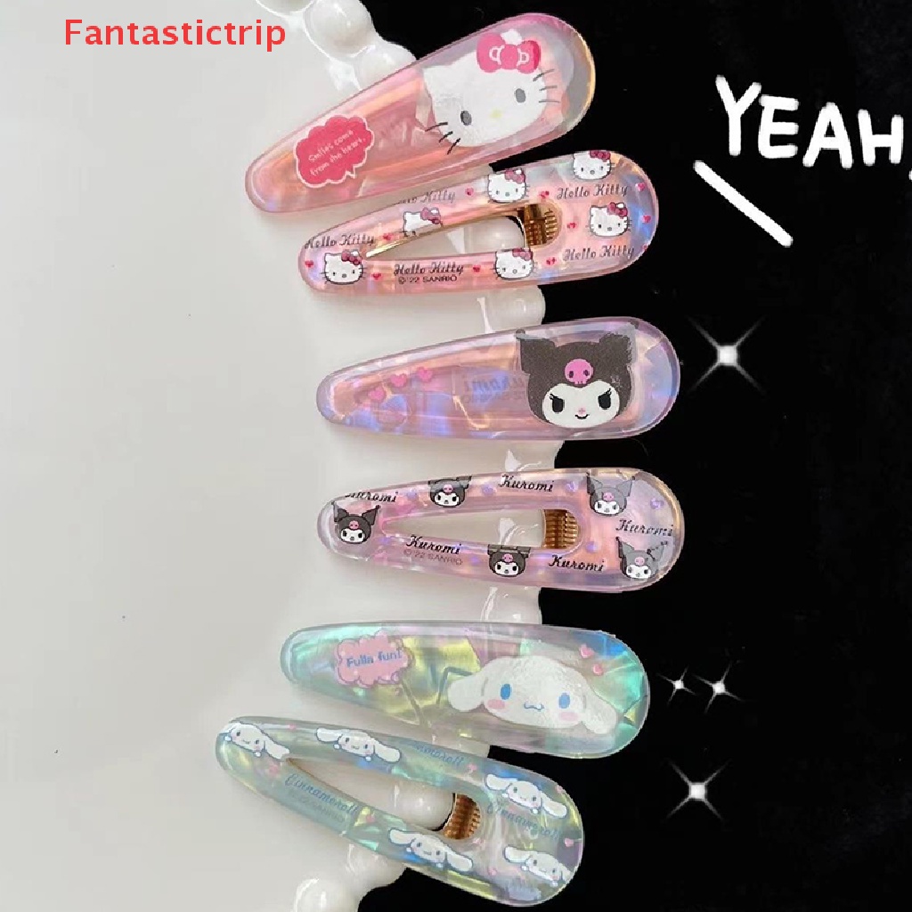 Kẹp Tóc Trang Trí Hình Nhân Vật Hoạt Hình Sanrio Melody Kuromi Cho Bé Gái Mới