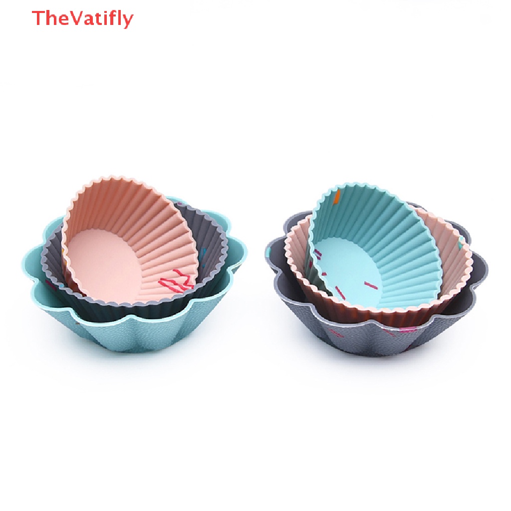 Set 6 Khuôn Silicone Làm Bánh Muffin / Cupcake DIY