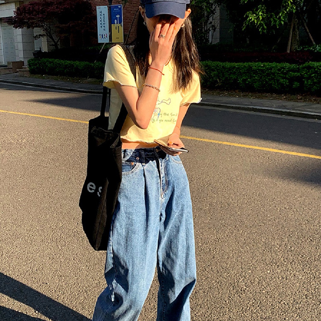 Áo Thun Croptop Tay Ngắn In Họa Tiết Dễ Thương Cho Nữ Y2K