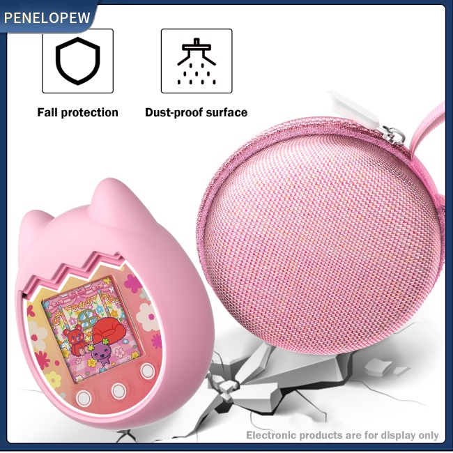 Vỏ Bảo Vệ Hộp Sạc Tai Nghe Bằng Silicon Họa Tiết Hoạt Hình Kèm Túi Đựng Cho Máy Chơi Game Tamagotchi Pix