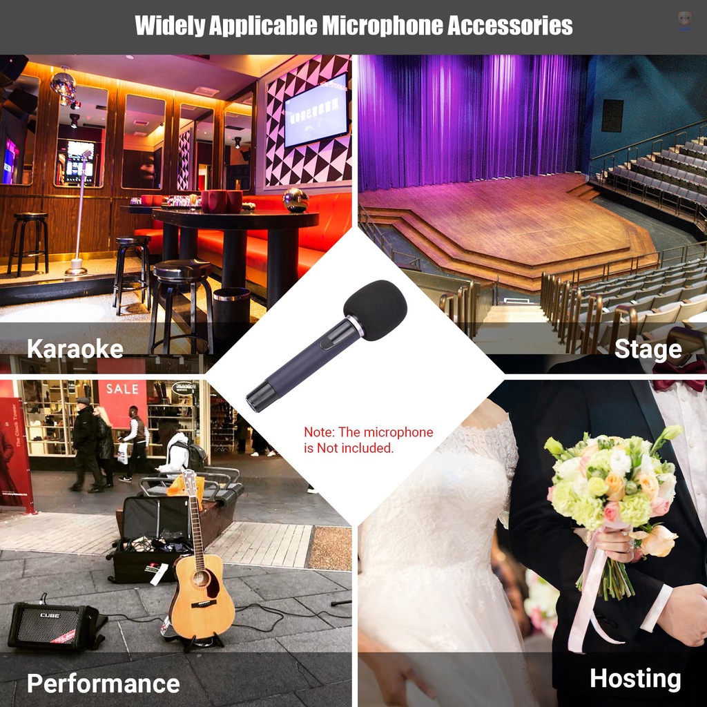 Bộ 5 Vỏ Xốp Chắn Gió Giảm Tiếng Ồn Cho Micro Cầm Tay