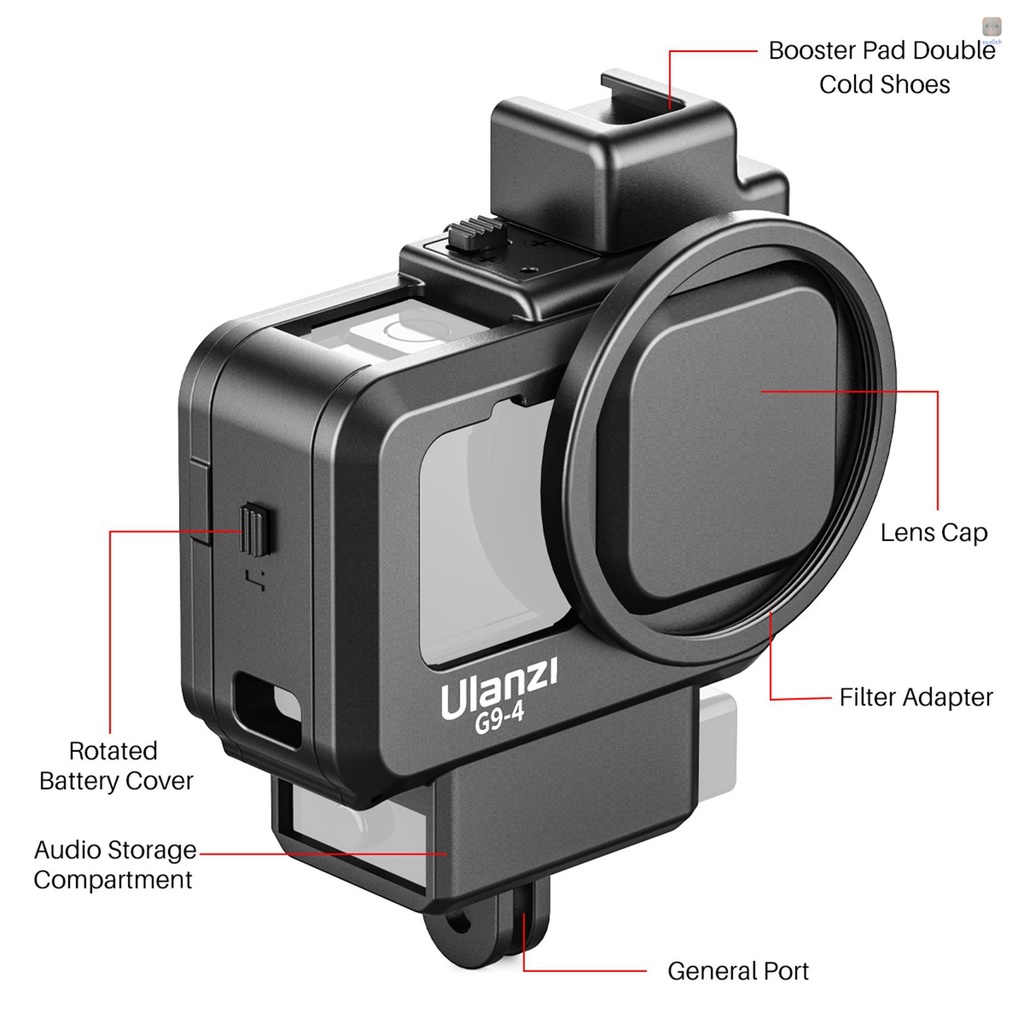 Khung Nhựa Ulanzi G9-4 Kèm Bộ Lọc Mở Rộng 52mm Thay Thế Chuyên Dụng Cho Máy Quay Hành Trình 10 / 9