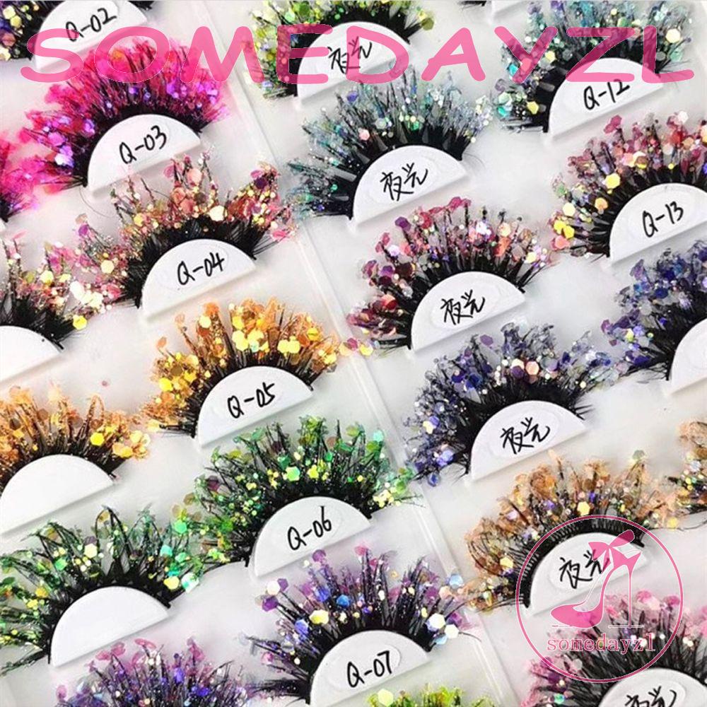 Somedayzl Lông Mi Giả Mềm Mịn Lấp Lánh Dành Cho Nữ